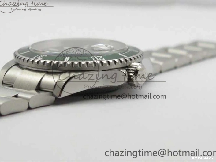 0512 Neat Submariner 16610 LV Green No Rehaut Engraving 904L Steel ARF1:1 Best Edition on SS Bracelet SH 2955